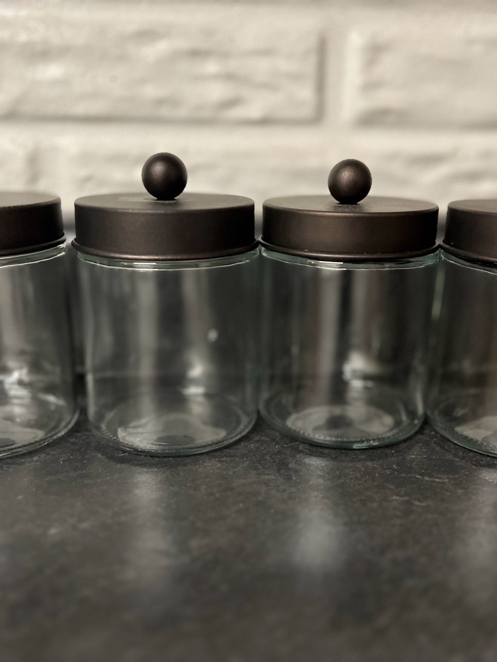 Glass Storage Canister Set of 4